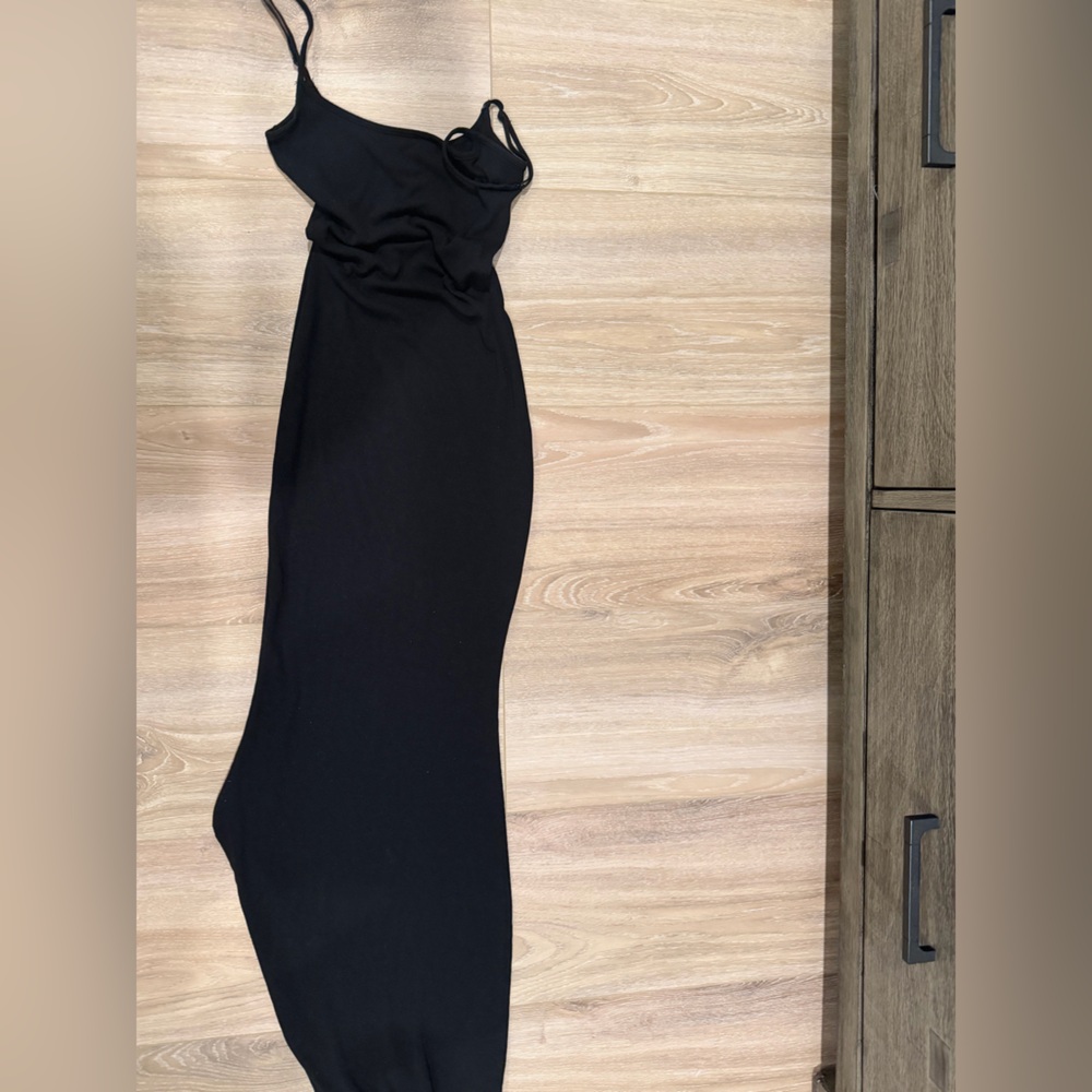 SKIMS Black Maxi Dress (Slip dress)